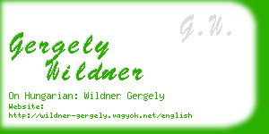 gergely wildner business card